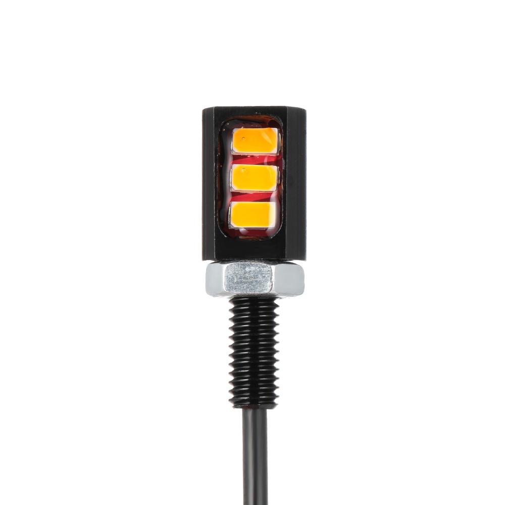 2Pcs Universal Auto Screw Bolt Lamp License Number Plate Car Motorcycle Light 3 LED