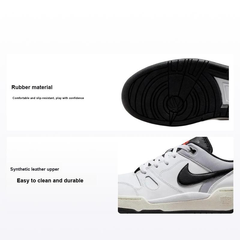 Nike Full Force Синтетическая кожа Низкие Модные Удобные Универсальные Низкие Подростковые Повседневные Кроссовки Унисекс Повседневные Кроссовки Белый Черный FD1362-101
