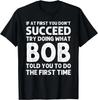 BOB Имя Подарок Персонализированный День Рождения Смешной Рождественский Шуточный Подарок Унисекс Футболка