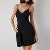 Women Sexy Hottie Deep V Spaghetti Straps Waist Slim Short Dresses