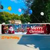 Merry Christmas Fence Banner, Holiday Welcome Sign, outdoor lawn porch yard sign