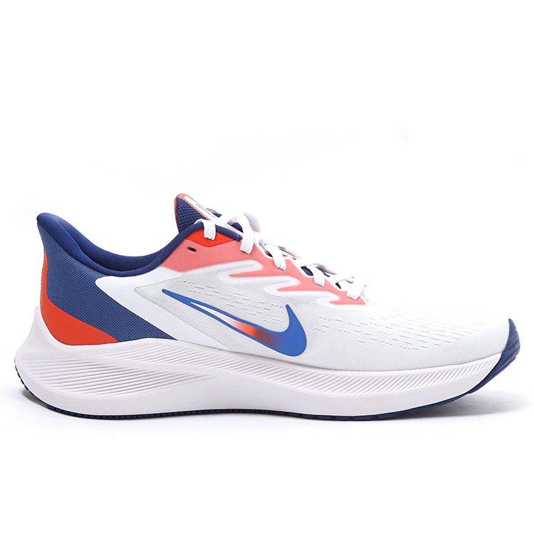 Nike Zoom Winflo 7 Comfortable Shock Absorption Non-Slip Wear-Resistant Breathable Low-Top Casual Running Shoes Unisex Sneakers White DN4242-141