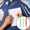 18 Pcs 0.7mm Mini Mechanical Pencils with Erasers - 3 Color Set (Red, Green, Blue) for Drafting, Sketching & Office Supplies