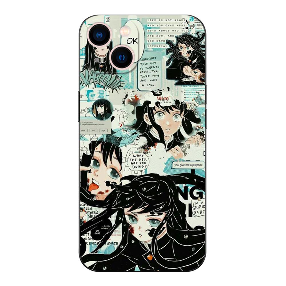 Черный чехол из ТПУ для OPPO A11S A15 A15S A16 A16S A16K A16E K3 K10 K9S ACE2 5G Tokitou Muichirou