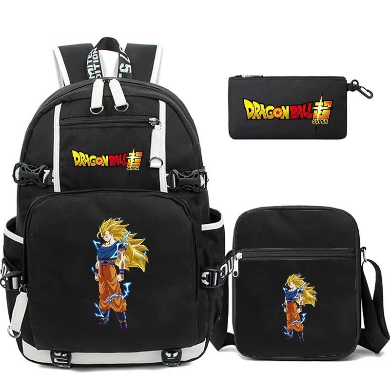 Cartoon Print Multipurpose Large Capacity Backpack Set, School Student Casual Bookbag, Fashion Lightweight Rucksack for Kids