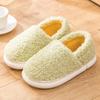 Plush Cotton Men Boots Slippers Warm Winter Home Indoor Furry Non-slip Thick Bottom Heel Fluffy Couples Shoes Plus Size 2024