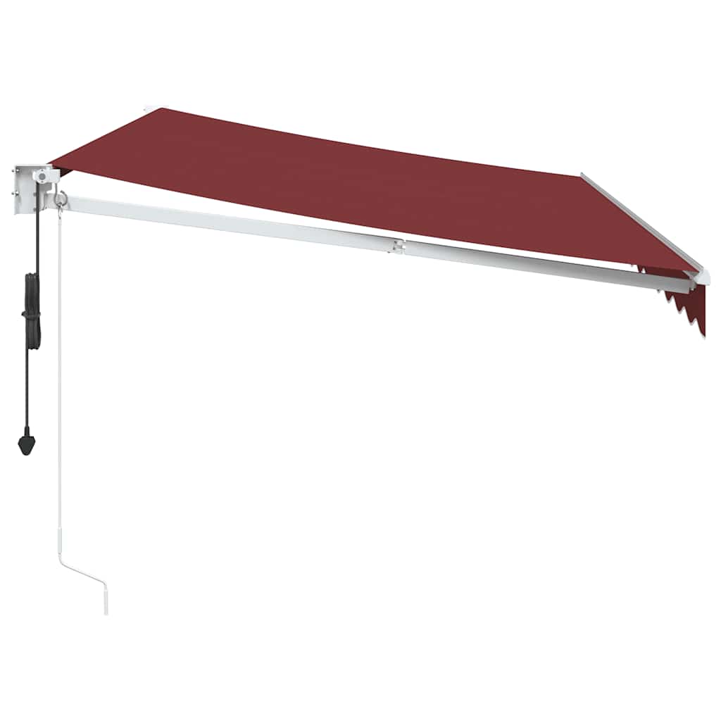 Automatic Awning Burgundy Red 350x250 cm
