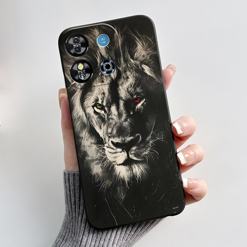 Для Oukitel C57S C57 Pro Plus Ultra Чехол BLU J12 Задняя крышка Милое Сердце Любви Кролик Черный ТПУ Мягкий Силикон Защитный Чехол для Телефона