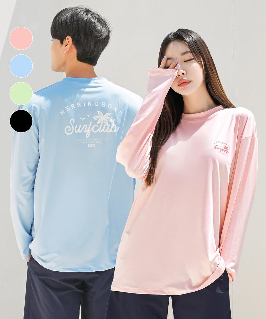 Helingbon Color Pop Свободный длинный рукав Защита от солнца (4 цвета) / Rf342