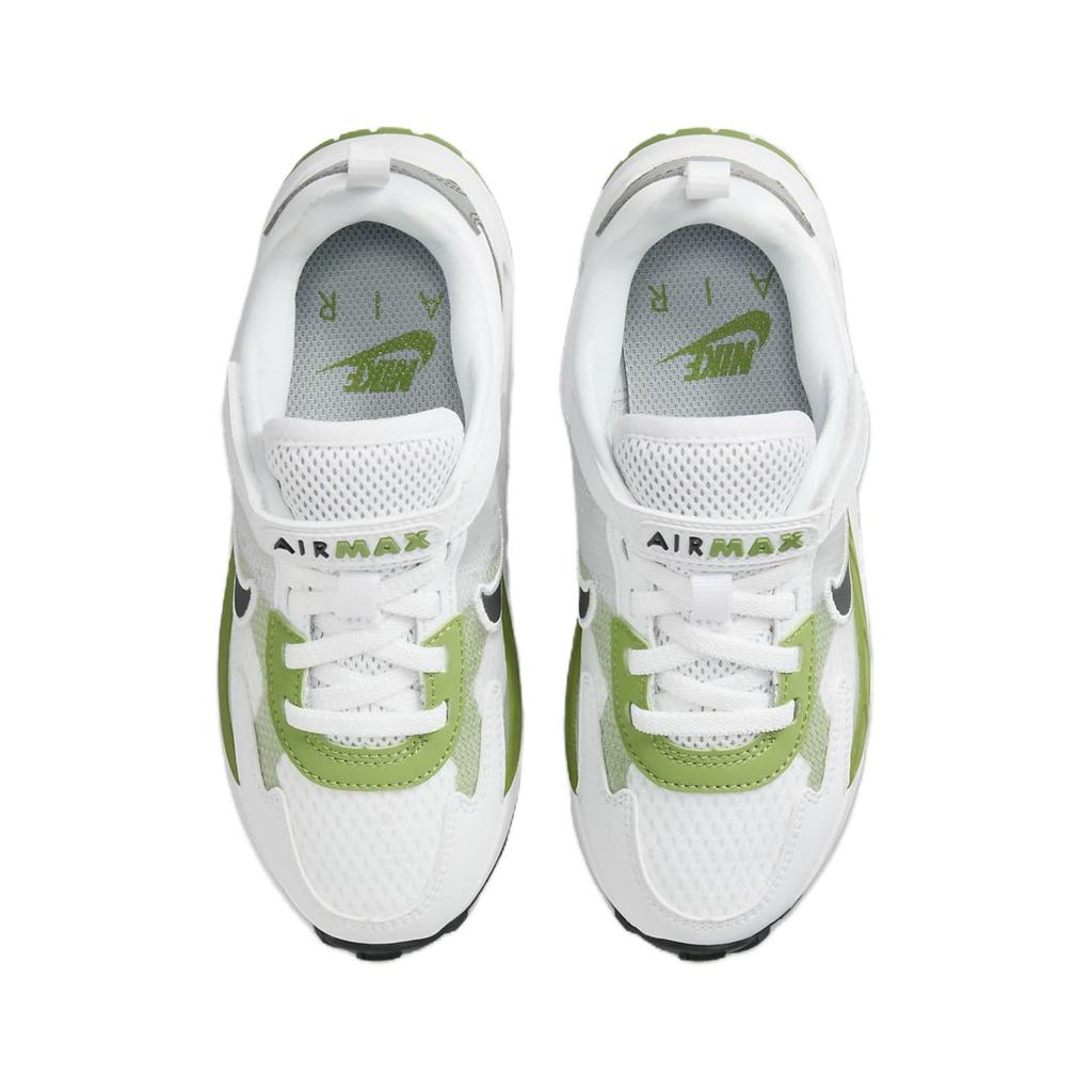 Nike Air Max Solo Удобные и дышащие Износостойкие и легкие Низкие детские кроссовки для бега Белые с зеленым FZ0944-100