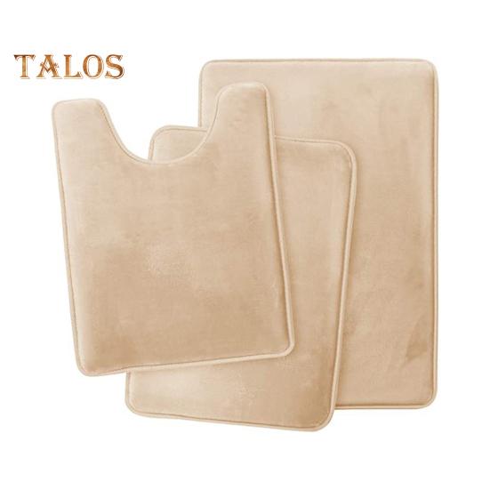 Комплект из 3 ковриков для ванной, впитывающие, быстросохнущие коврики для ванной, U-образный контурный коврик для унитаза, нескользящий коврик для ванной комнаты, декор для ванной комнаты, комфорт