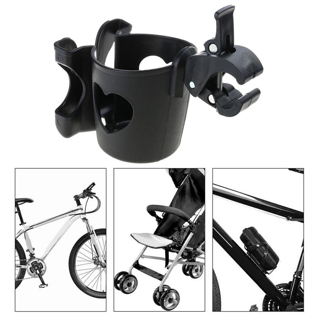 Upgrades Stroller Cup Holder With Phone Slot Adjustable Pushchair Beverage & Smartphone Organize Plastic for Parent
