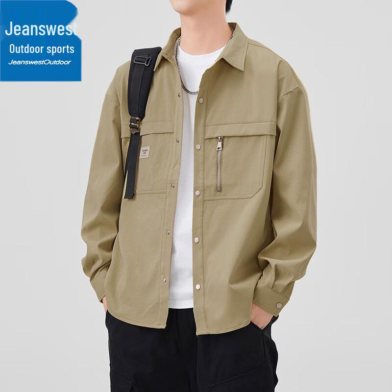 Jeanswest Men's Spring/Autumn Casual Lapel Jacket