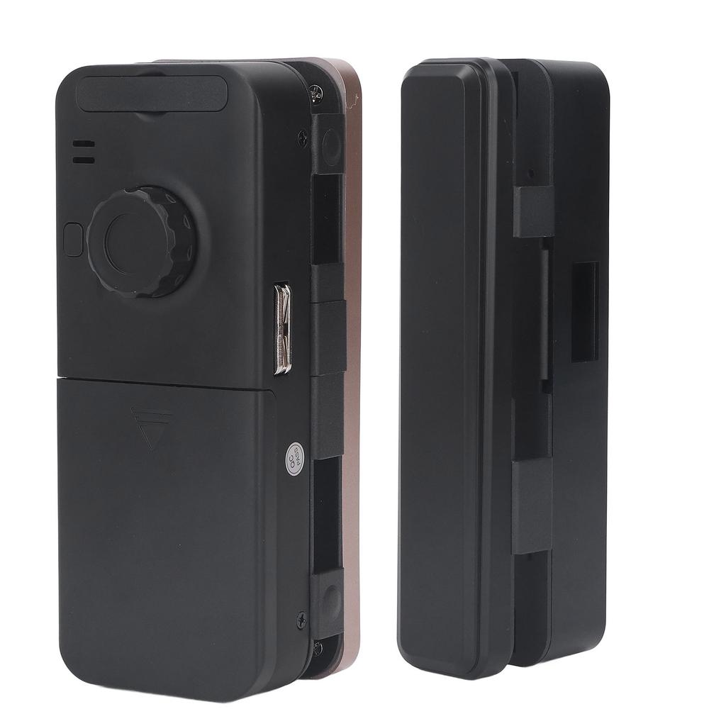 Electronic Smart Glass Door Lock Fingerprint Password Keyless Entry Door Lock Emergency Power