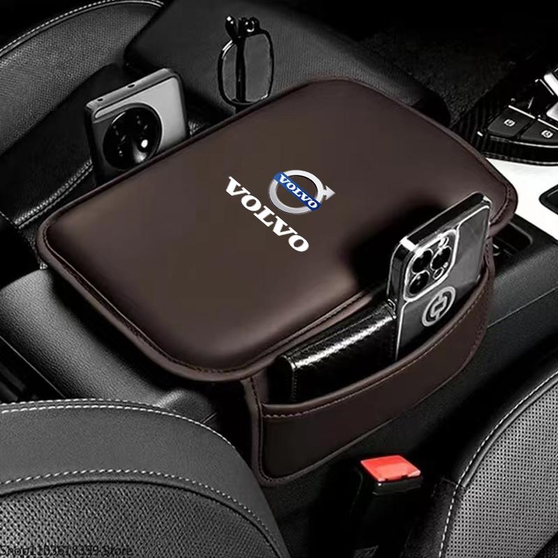 Volvo Exclusive Car Armrest Box Cushion Pad Auto Armrest Mat Leather Auto Accessorie For Volvo Rdesign V60 V40 XC90 S60 C30 XC60