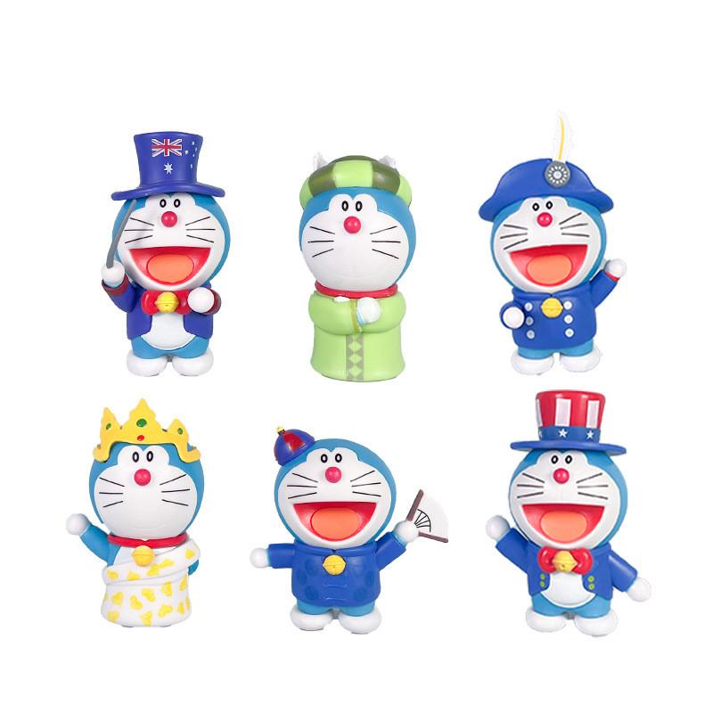 Коллекционная фигурка Дораэмона Серия ПВХ Игрушка со сборкой для декора стола и подарка
