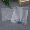 100 PCS New Baking Cookie Self Adhesive Plastic Packaging Bag Seal OPP White Dots