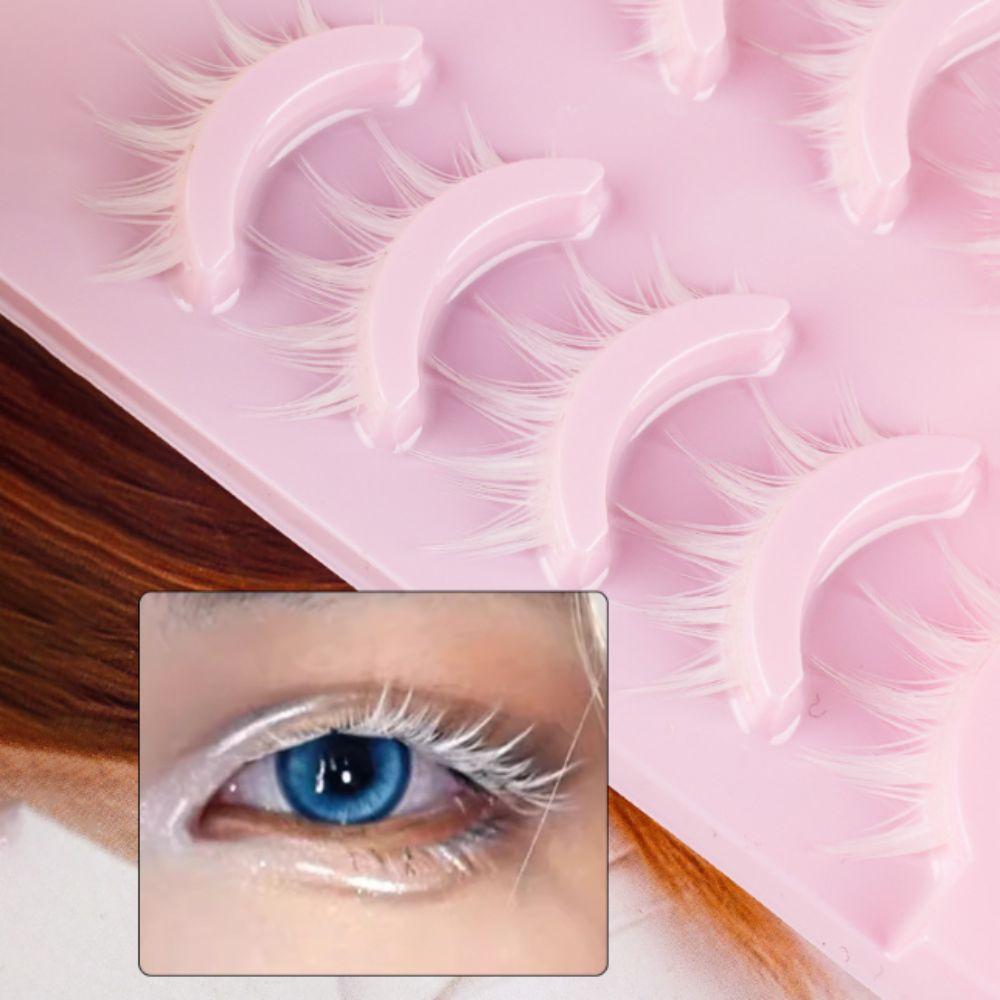10Clusters Lashes Extension Fluffy False Eyelashes Makeup Curled Fake Eyelashes  Cosplay