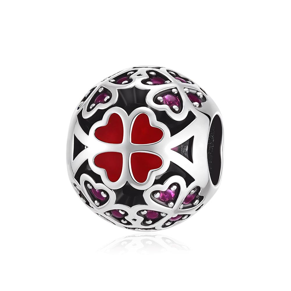 Новые медные красные шармы бусина-сердце для медицинского персонала подходят для оригинального браслета-шарма для женщин DIY изготовление модной бижутерии вишня