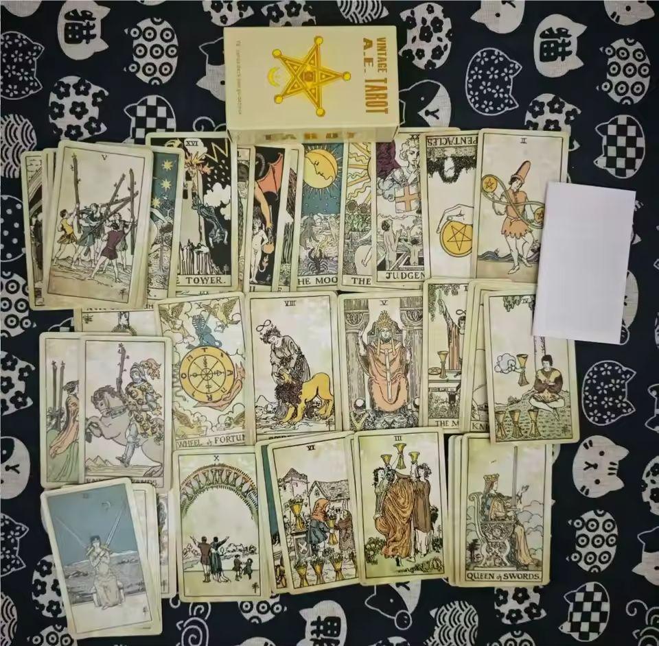 Классическая колода карт Таро 78 шт. для начинающих, гадание на судьбу, вечеринка, настольная игра, игрушка