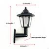 2x Solar Hex Wall Lights Garden Landscape Lamp Waterproof Ornaments,Solar Sconce Lawn Light