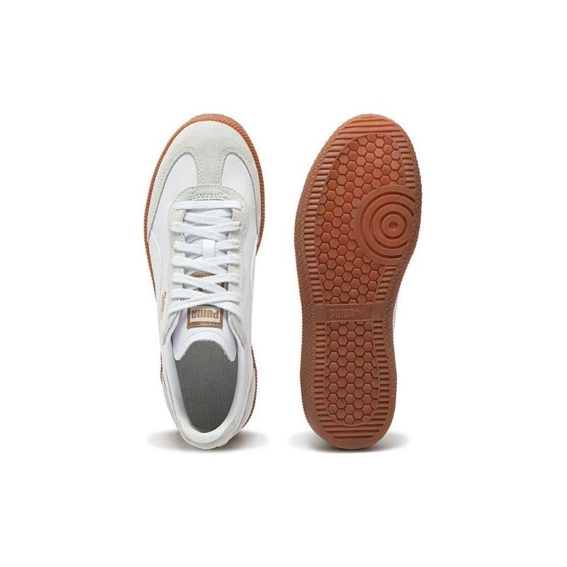 PUMA Liga OG Unisex Leather Skate Shoes White Grey 356999-27