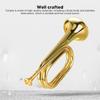 Bugle Cavalry Trumpet Brass Instrument, Military Easy to Play Trumpet C Key Brass Trumpet with Mouthpiece, Trumpet Brass Blowing Old Copper for