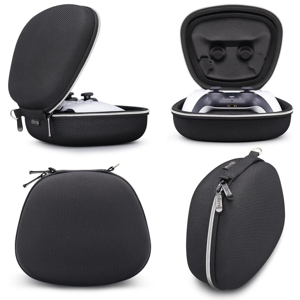 Чехол для хранения контроллера sisma для беспроводного контроллера Dual Sense, защитный чехол, противоударный чехол, защищает весь контроллер "Черный"