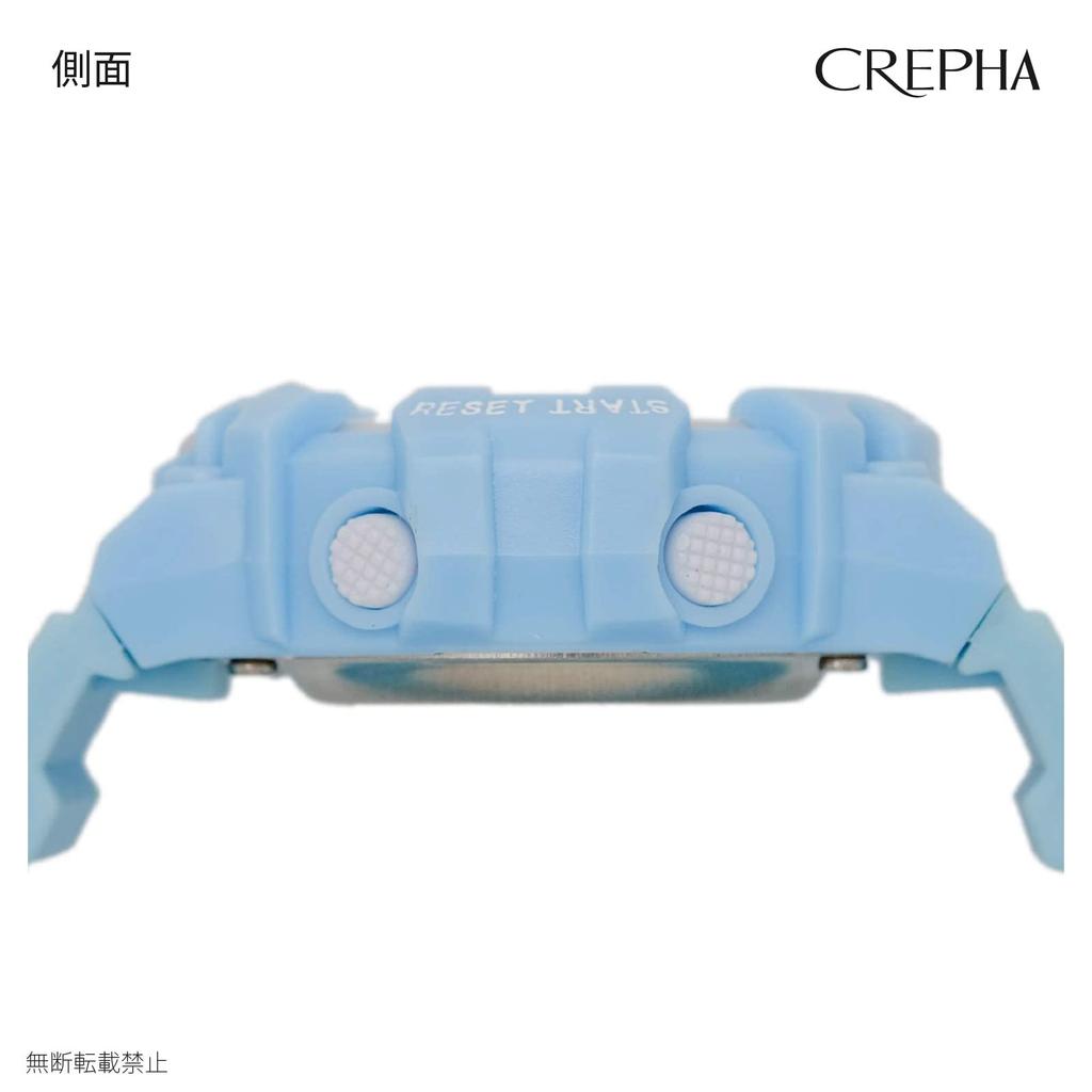 CREPHA TE-D280-LB - Digital Waterproof Blue Watch