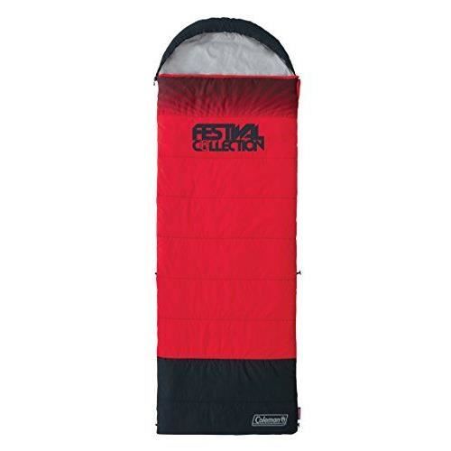 Sac De Couchage - Coleman - Festival Single - Rouge/gris - Spacieux Et Léger - 2,2 Kg