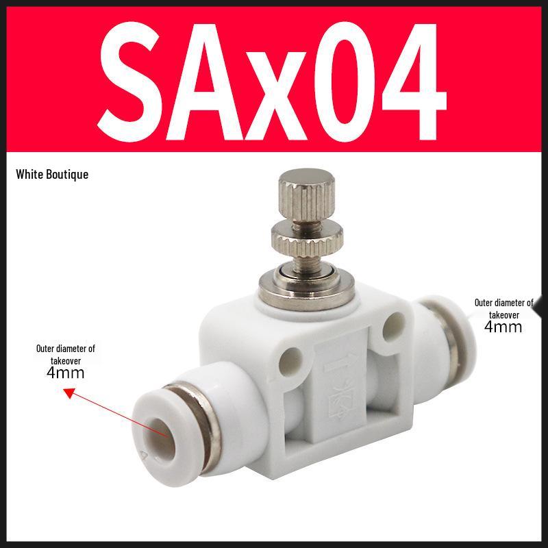 Pneumatic SA4/6/8/10 Pipe One-Way Throttle Valve Air Hose Connector