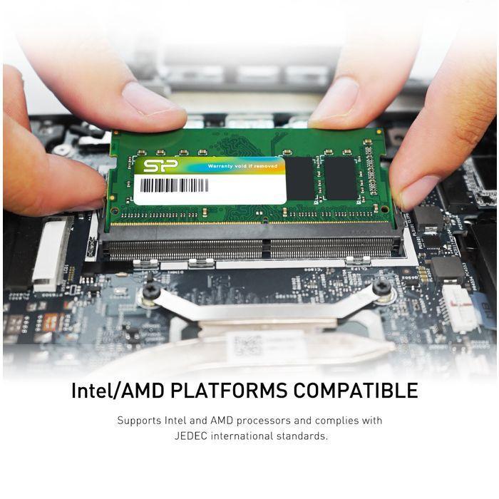 Mémoire RAM DDR4 - Silicon Power - 32Go 3200MT/s - SODIMM CL22 - SP032GBSFU320X02