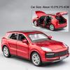 1:32 Alloy MAEXTRO S800 Cayenne Models Cars Toy Doors Opened with Light Music Miniature Vehicles Pull Back Car Interactive Toys