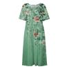 Women's Casual Dresses Printed Dresses Summer Dresses Printed Pleated Round Neck Midi Dresses Basic Classic Outdoor Daily Short Sleeve Loose Dresses