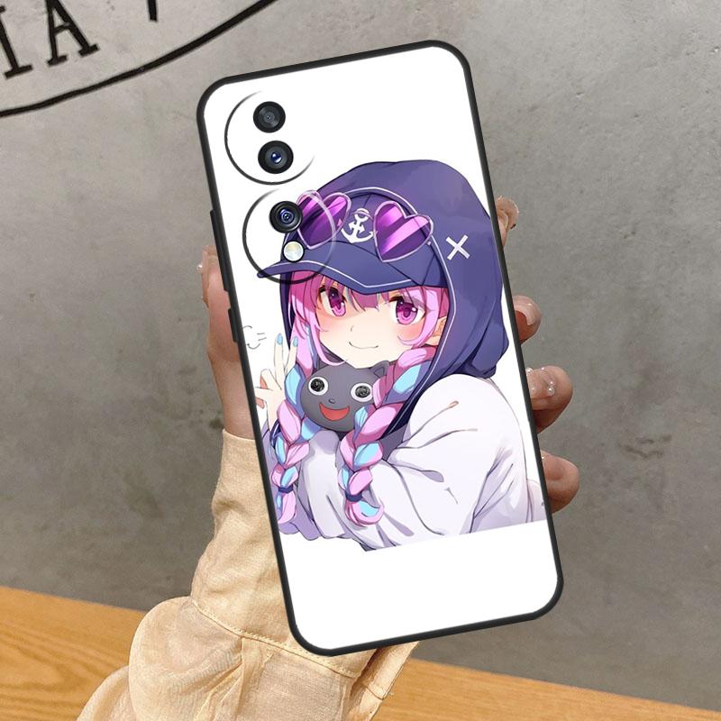 Чехол Minato Aqua Hololive для Honor Magic 8 Pro 5 6 7 Lite 90 70 50 400 200 X8c X8b X9a X9b X9c X9d Win RT