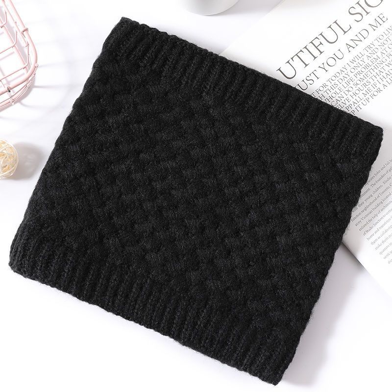 Универсальный флисовый утолщенный шарф-снуд для мужчин и женщин, зимний теплый вязаный шарф-капюшон