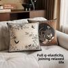 New Chinese Retro Sofa Living Room Pillow Cover Cushion Cover Bedroom Bay Window Bedside Pillow Square Pillowcase