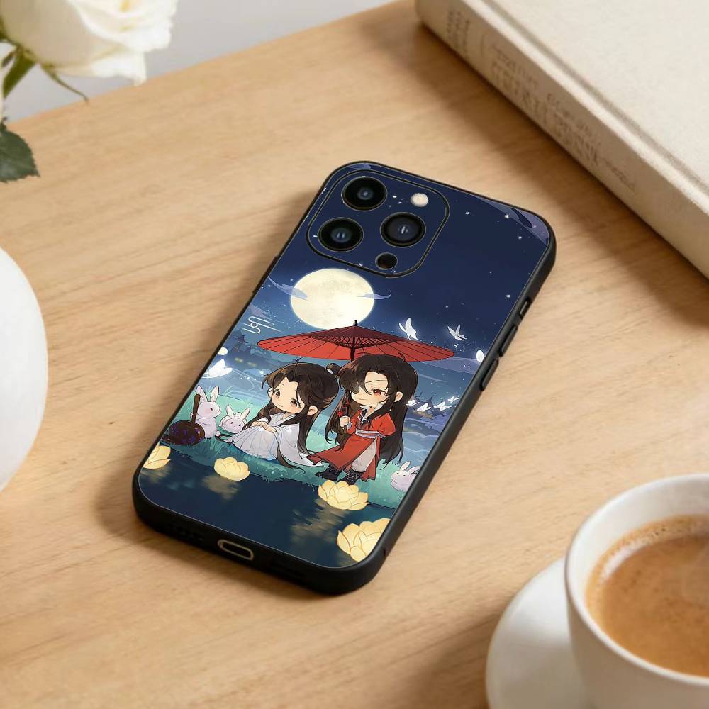 Чехол для телефона 'Грандмастер Демонического Культивирования' для iPhone 17, 16, 15, 14, 13, 12 Plus, Max, Мягкий Силиконовый Черный Чехол