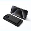 DENIOR D27 For iPhone 16 Pro Magnetic Case RFID Blocking Retro Leather Back Cover with Detachable Card Holder