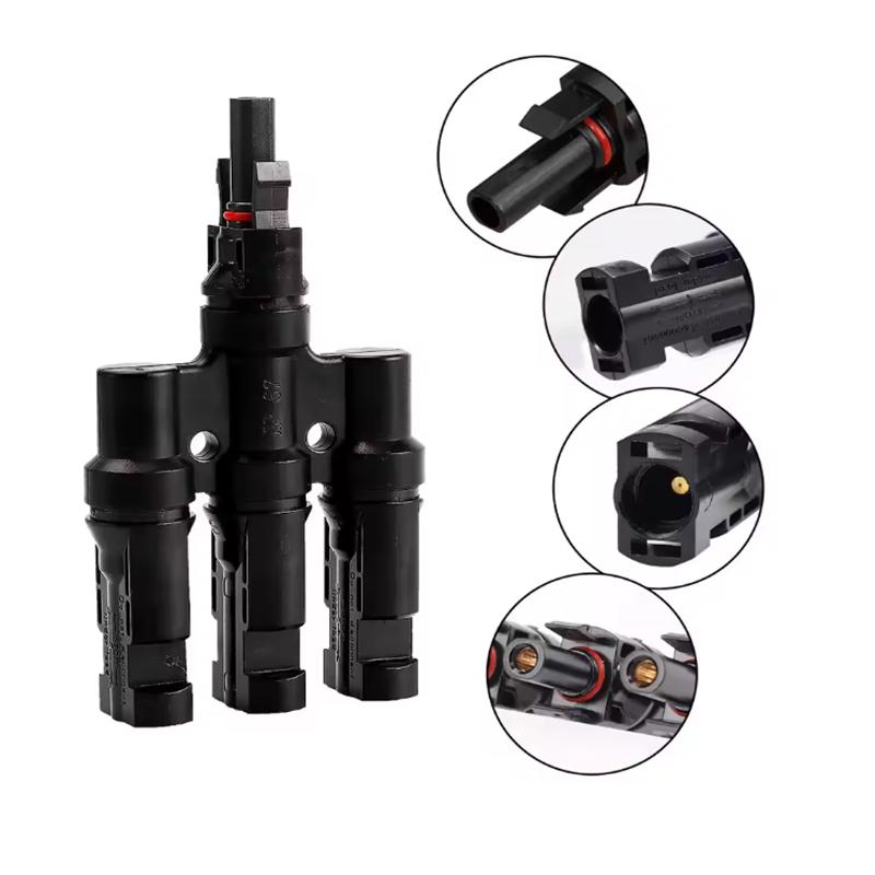 1 пара T2/T3/T4/T5/T6 Разветвители для солнечных панелей MC4, разъемы для кабелей, 30А 1000В, электрические фотоэлектрические разъемы для проводов