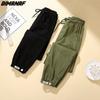 2025 Plus Size Spring Women Pants Fashion Loose Patchwork Casual Style Striped Female Trousers Pants Green 4XL