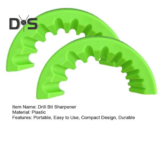 1/2Pcs Drill Bit Grinding Attachment Durable Construction Easy To Use Portable Multipurpose Precision Drill Bit Sharpening Guide Tools