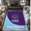 Ковер с принтом Ajax Amsterdam из хрустального велюра, нескользящий хрустальный велюровый ковер для дивана, спальни, внутреннего декора дома