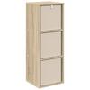 Sideboard with Drawers Sonoma Oak Finish 30.5 x 27 x 84.5 cm