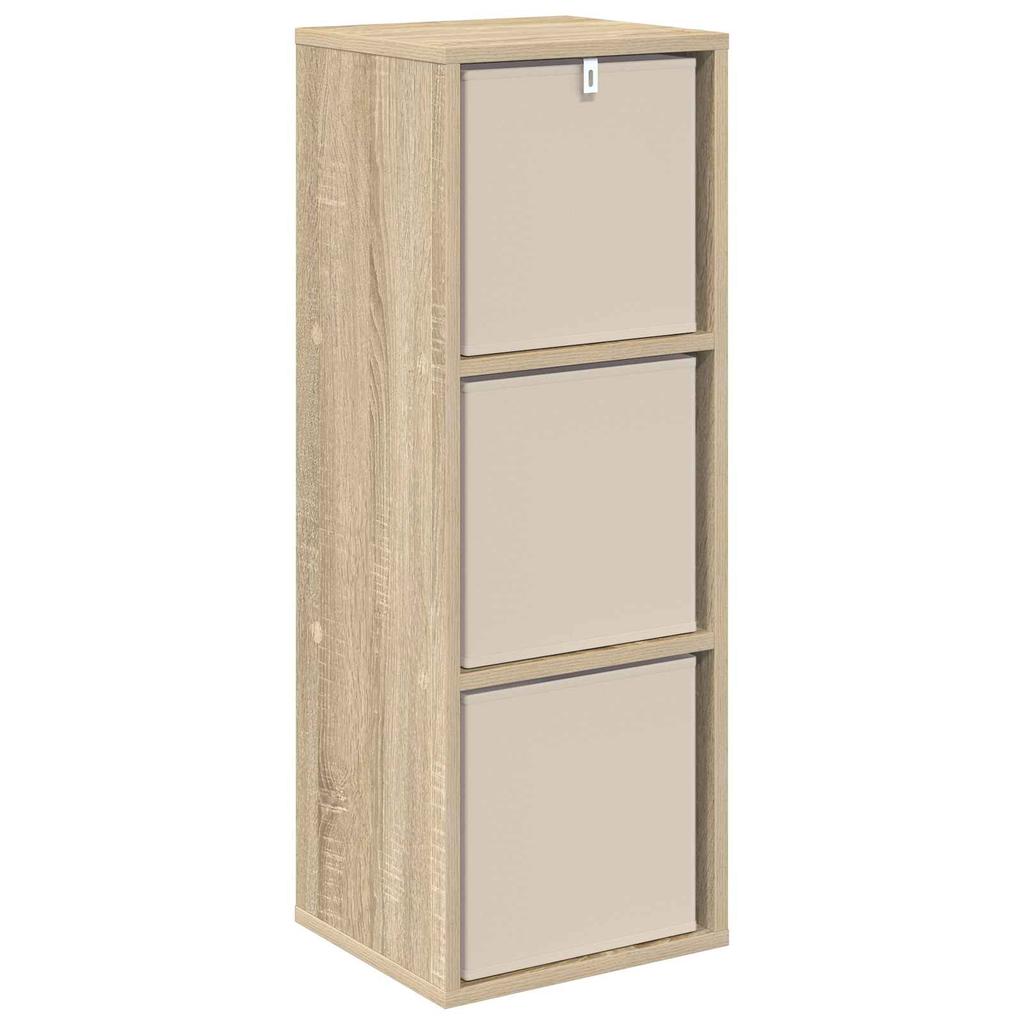 Sideboard with Drawers Sonoma Oak Finish 30.5 x 27 x 84.5 cm