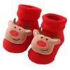 Terry Socks for Infants 0-12 Months Christmas Pattern Warm Cotton Socks Warm & Protective Socks for Indoor & Outdoor Use