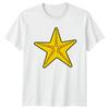 Yellow Starfish Sea Life Animals Mens T-Shirt Womens Tee Graphic Unisex Top