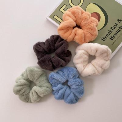 Пушистая резинка для волос резинка для волос из меха норки scrunchie