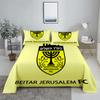 3 предмета Постельное белье ФК Бейтар Иерусалим Израильский футбол Постельный комплект Односпальный Полуторный Двуспальный Кинг-сайз Полный комплект Постельное белье Постельные принадлежности для детей