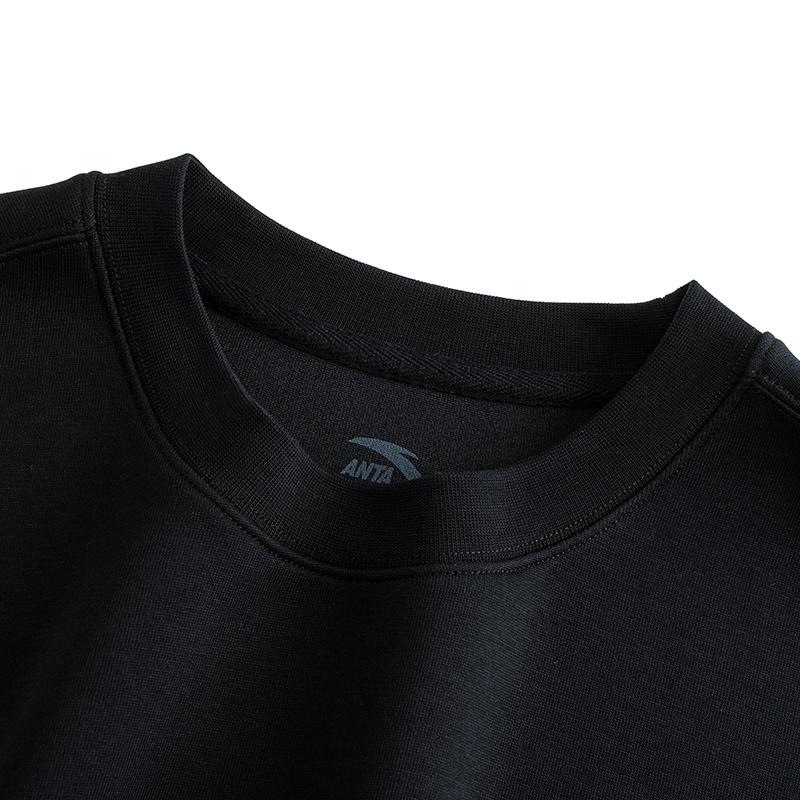 ANTA Sweatshirts Unisex Basic Black 3 Crew Neck Moderate 172548707-3